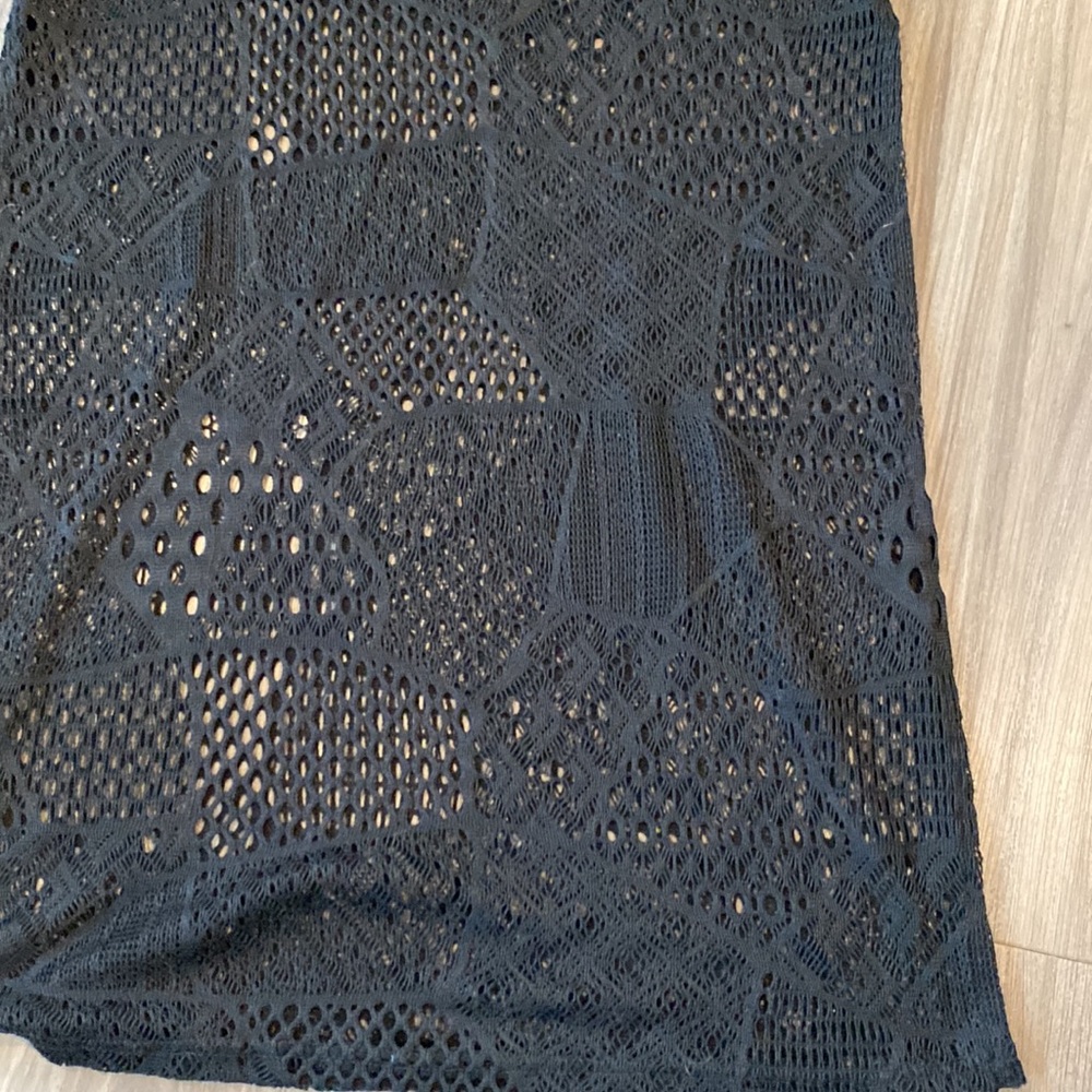 VENUS Black Crochet Swim Coverup - Picture 3 of 5